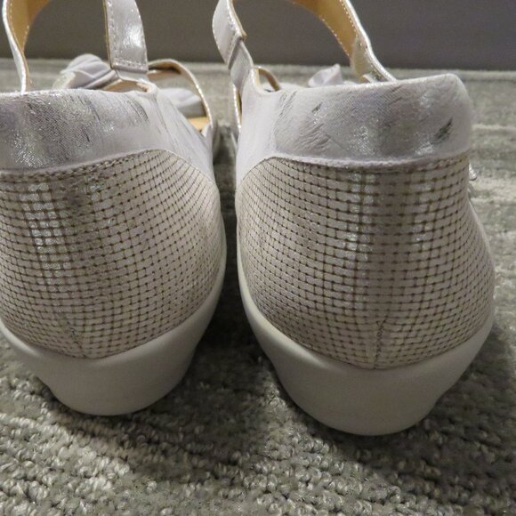 ZIERA Super Support Delta Silver Leaf Rose Comfort Orthotic Sandals Size US 12.5 - Picture 9 of 12